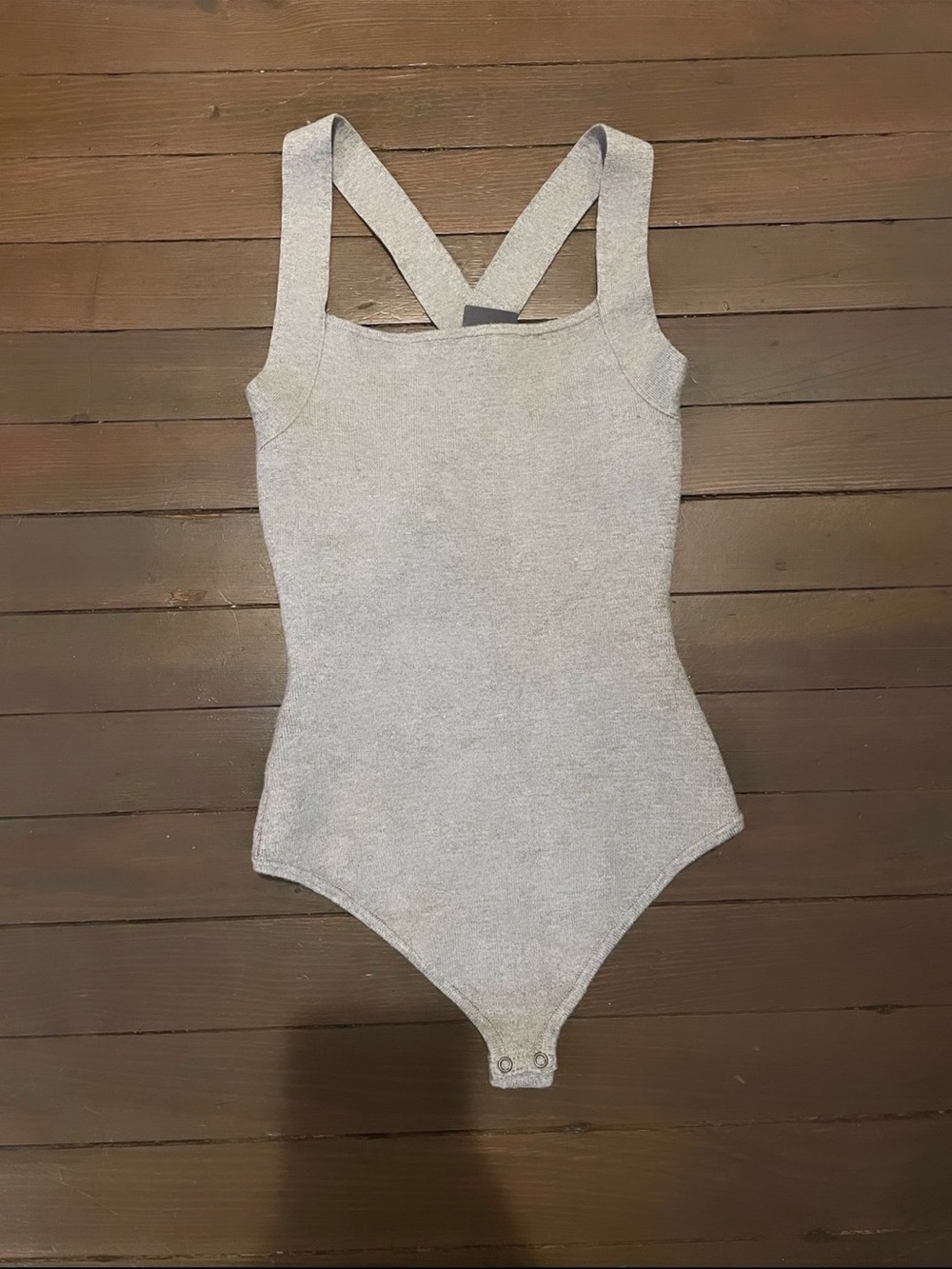 Abercrombie Grey Knit Bodysuit